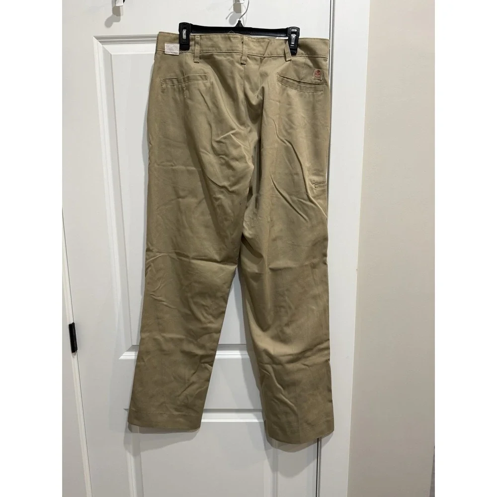 Red Kap Work Pants Mens 36x37 Khaki Industrial Uniform PT2CKH0 Straight Leg USA